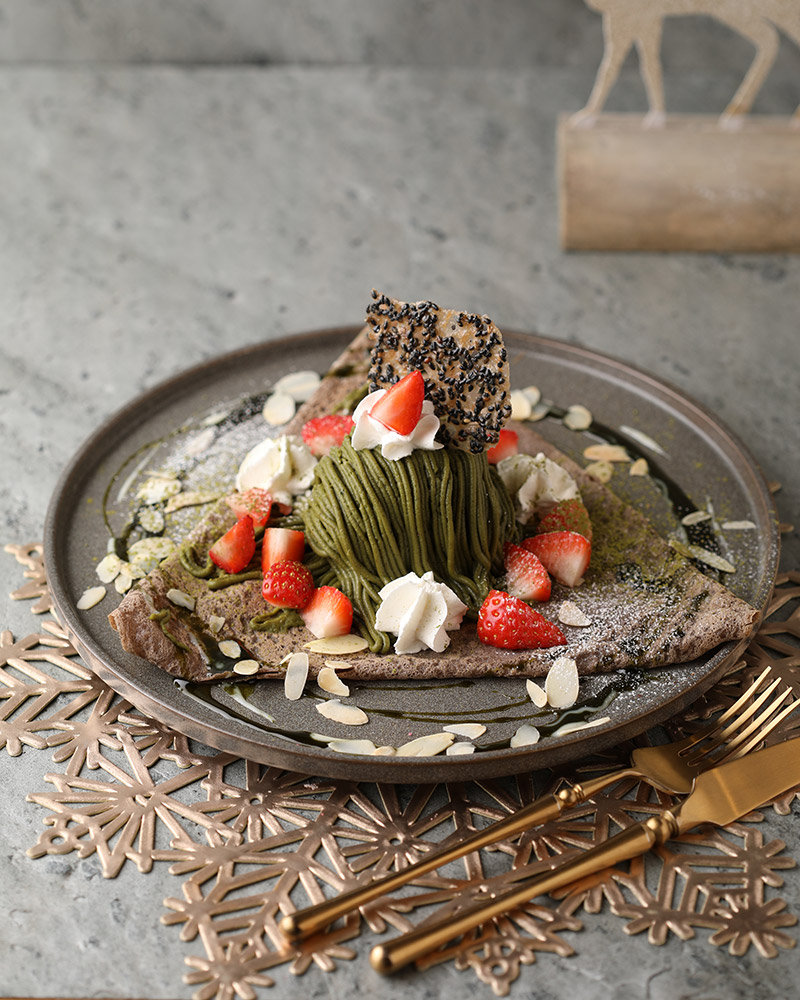 いちご抹茶モンブランガレット