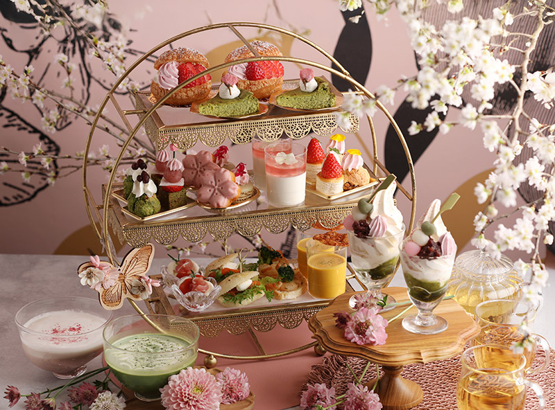 春のお花見アフタヌーンティーセット